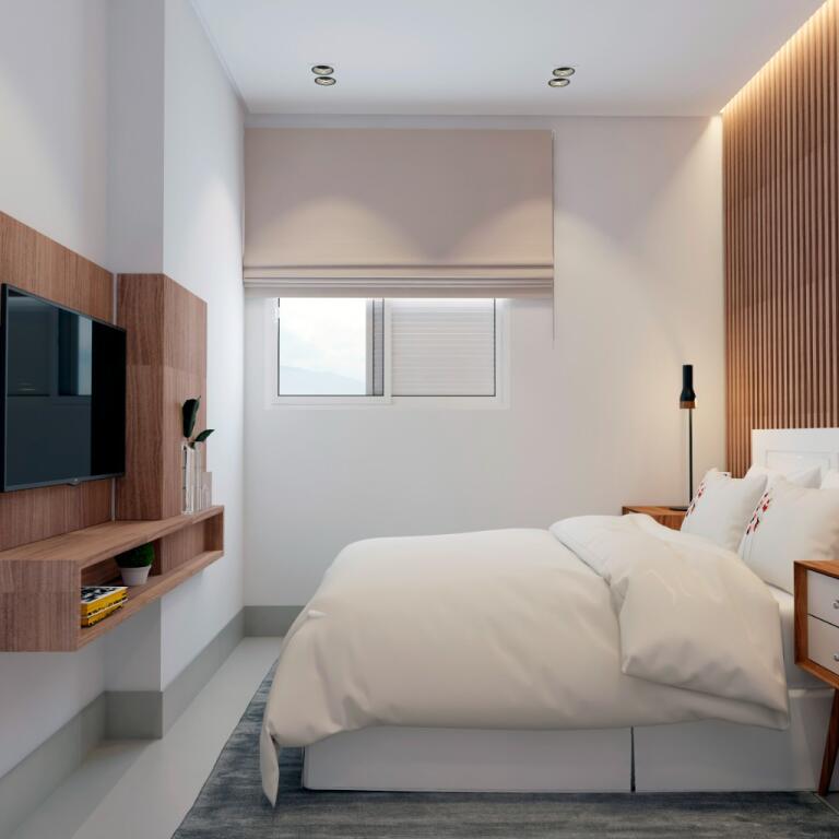 Apartamento com 1 quarto e 48 m² em Boqueirão, Praia Grande